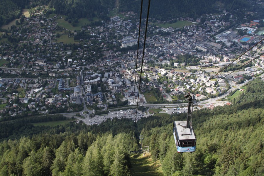 Luftseilbahn Chamonix-Plan de l'Aiguille, August 2011