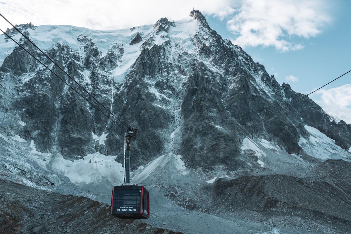 Seilbahn zur Aiguille du Midi in Chamonix