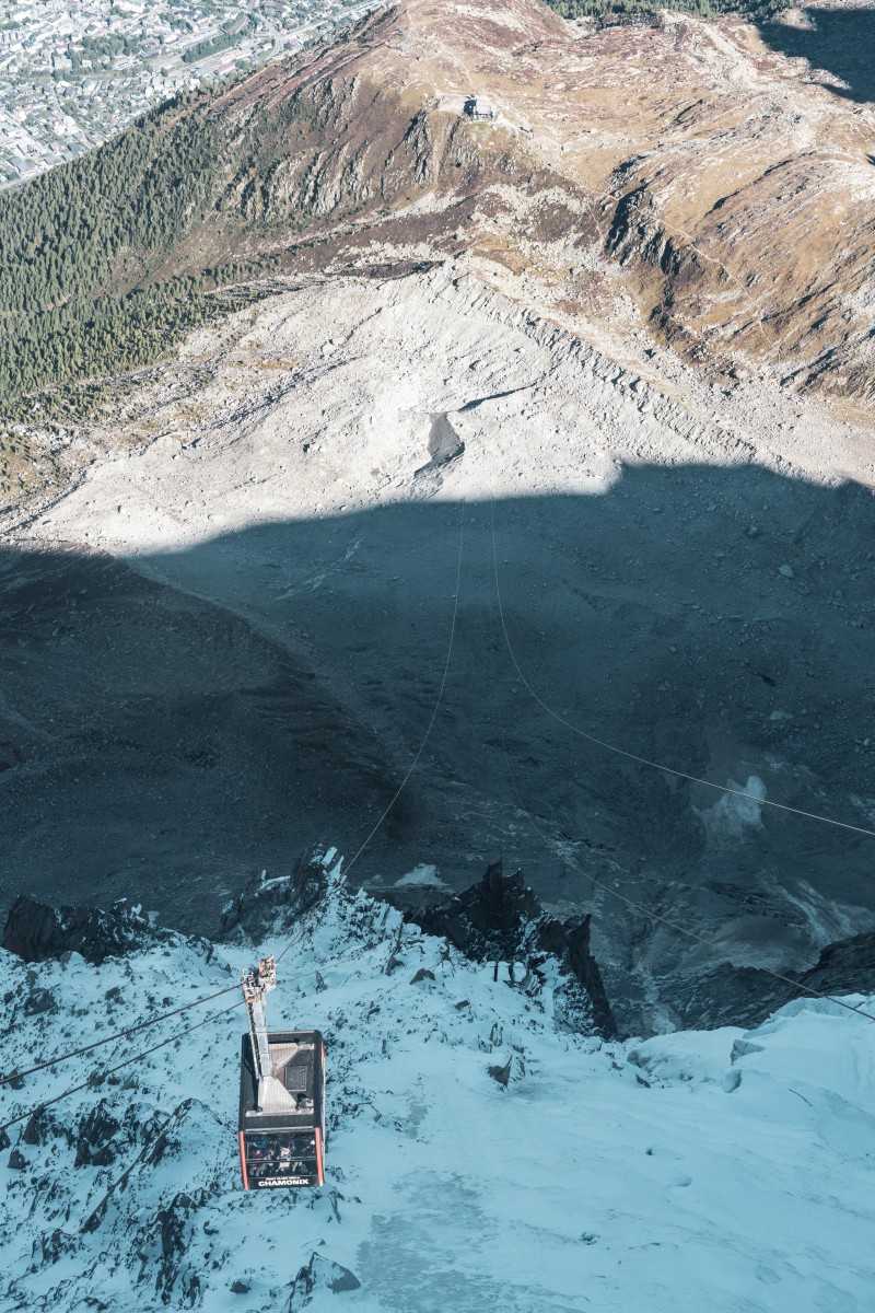 Seilbahn zur Aiguille du Midi in Chamonix
