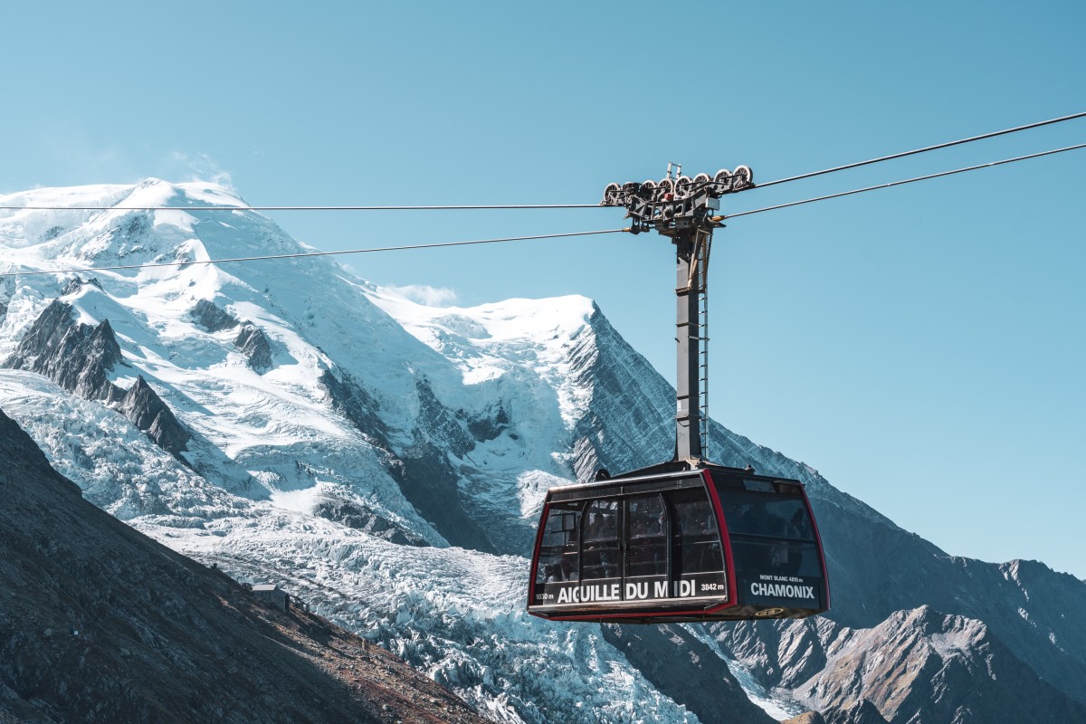 Luftseilbahn Plan de l'Aiguille-Aiguille du Midi, September 2019