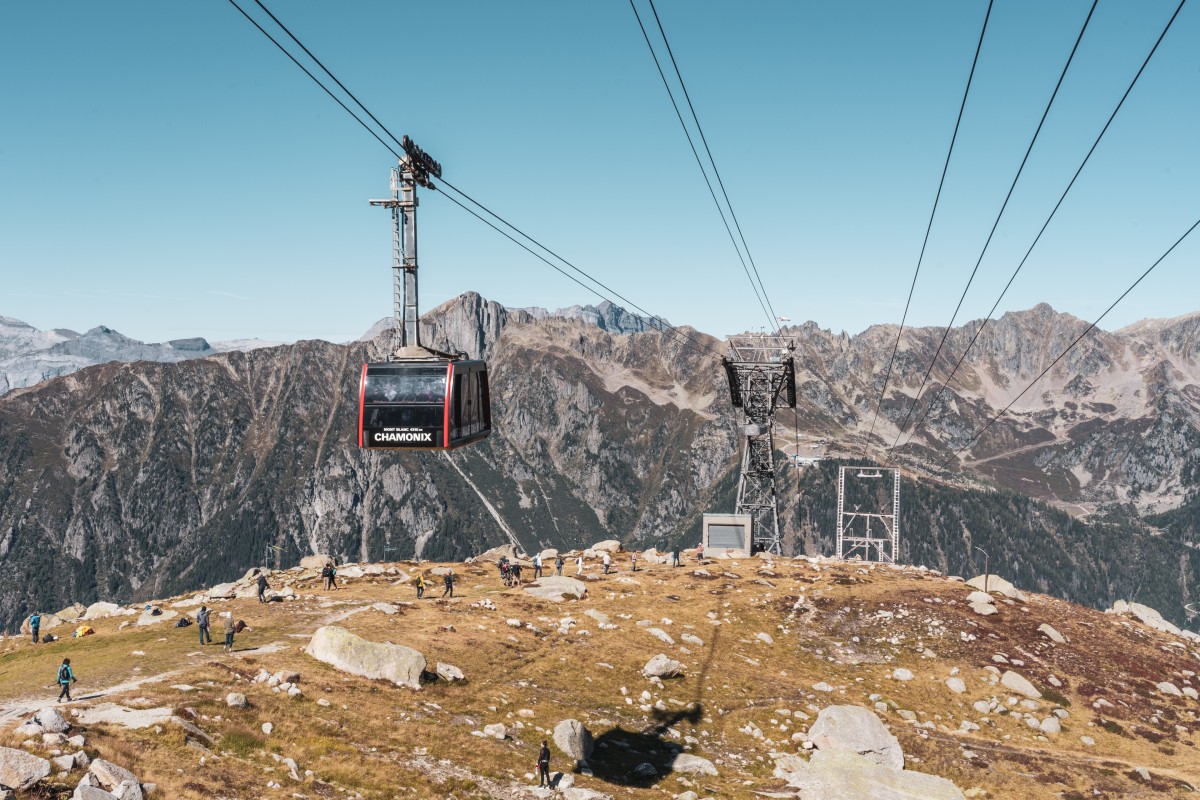 Luftseilbahn Chamonix-Plan de l'Aiguille, September 2019