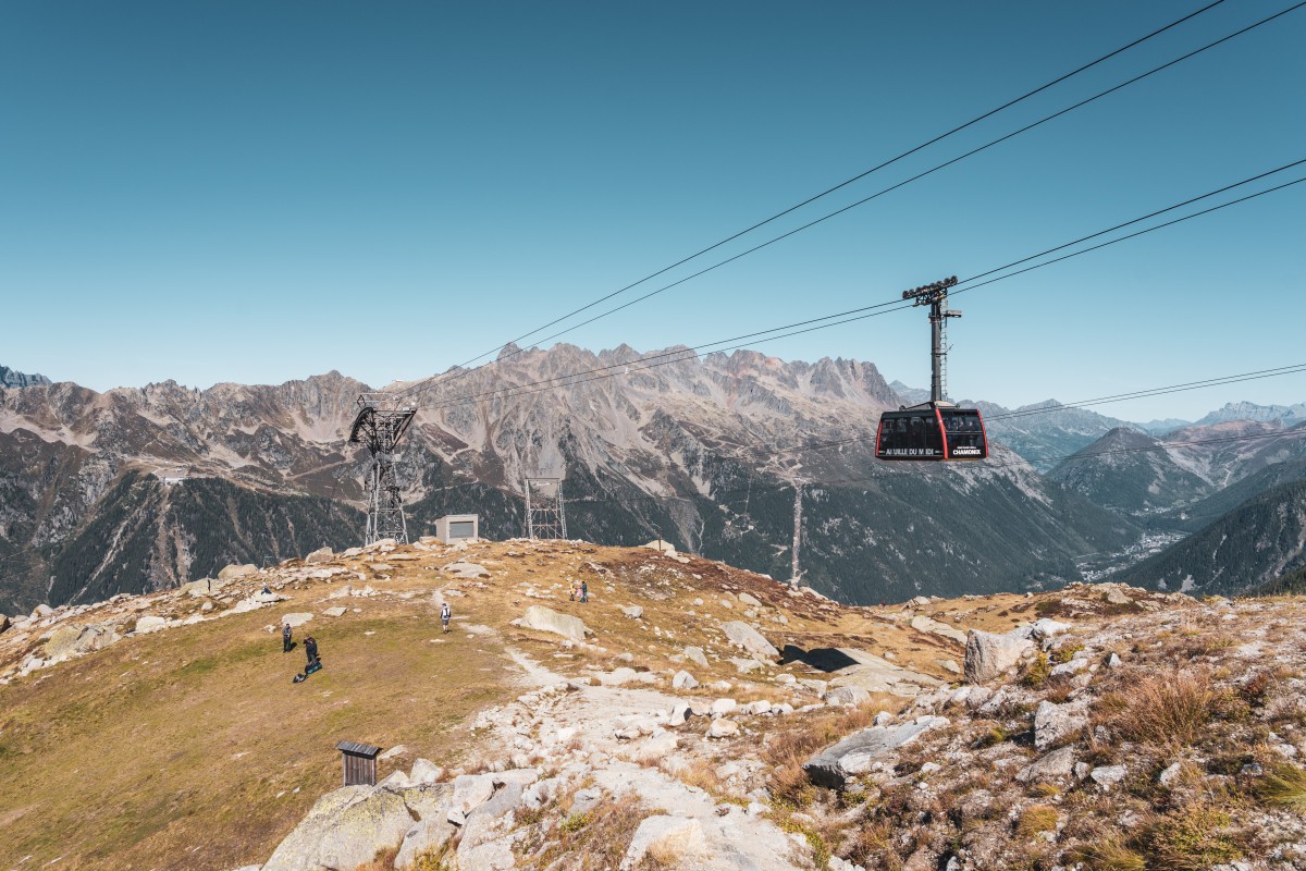 Luftseilbahn Chamonix-Plan de l'Aiguille, September 2019
