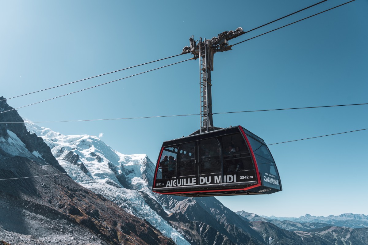 Luftseilbahn Plan de l'Aiguille-Aiguille du Midi, September 2019