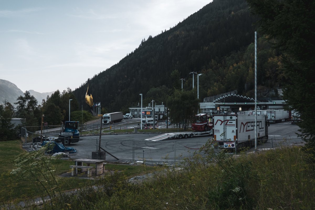 Nordportal am Mont-Blanc-Tunnel in Chamonix