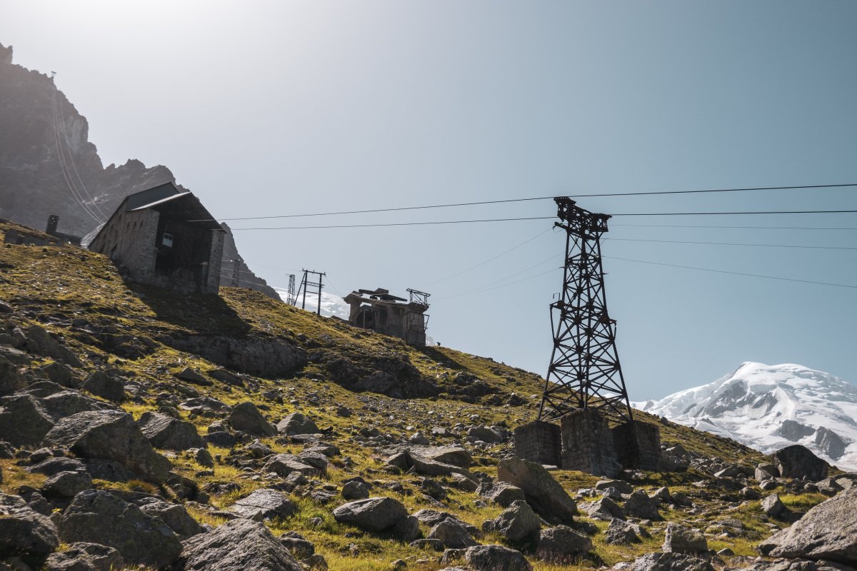 Lost Place Gare des Glaciers in Chamonix mit Seilbahnen