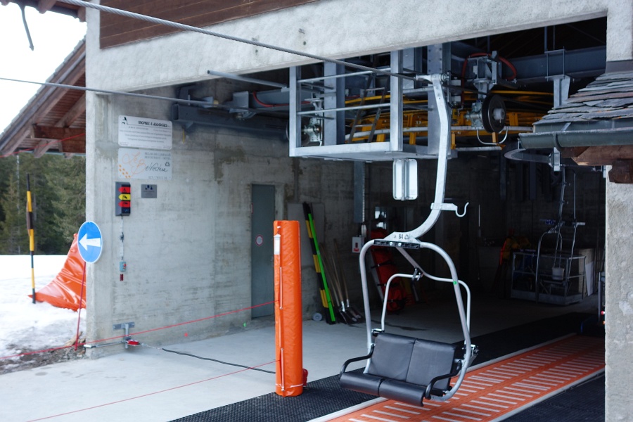 Sesselbahn Champex-La Breya, März 2014