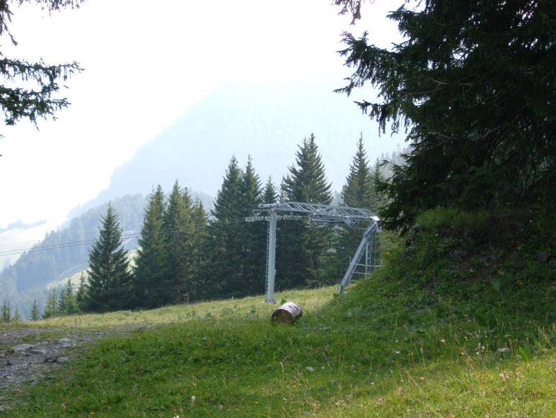 Bergstation des Schlepplifts Tête des Mourriaux, Juli 2006