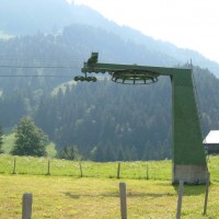 Bergstation des Schlepplifts Les Moulins-Les Coullayes, Juli 2006