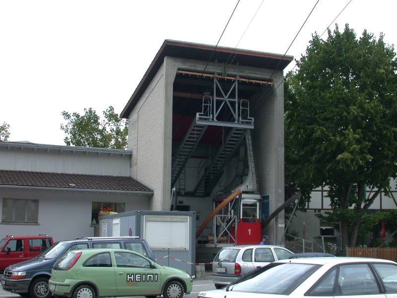 Talstation der Luftseilbahn Chur-Känzeli, August 2005