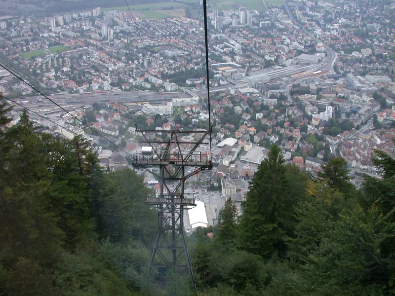 Luftseilbahn Chur-Känzeli, August 2005
