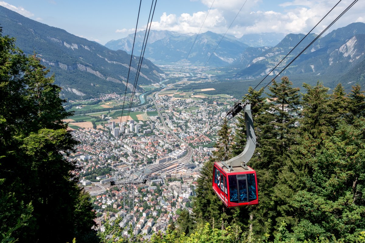 Skigebiet Chur-Brambrüesch im Sommer