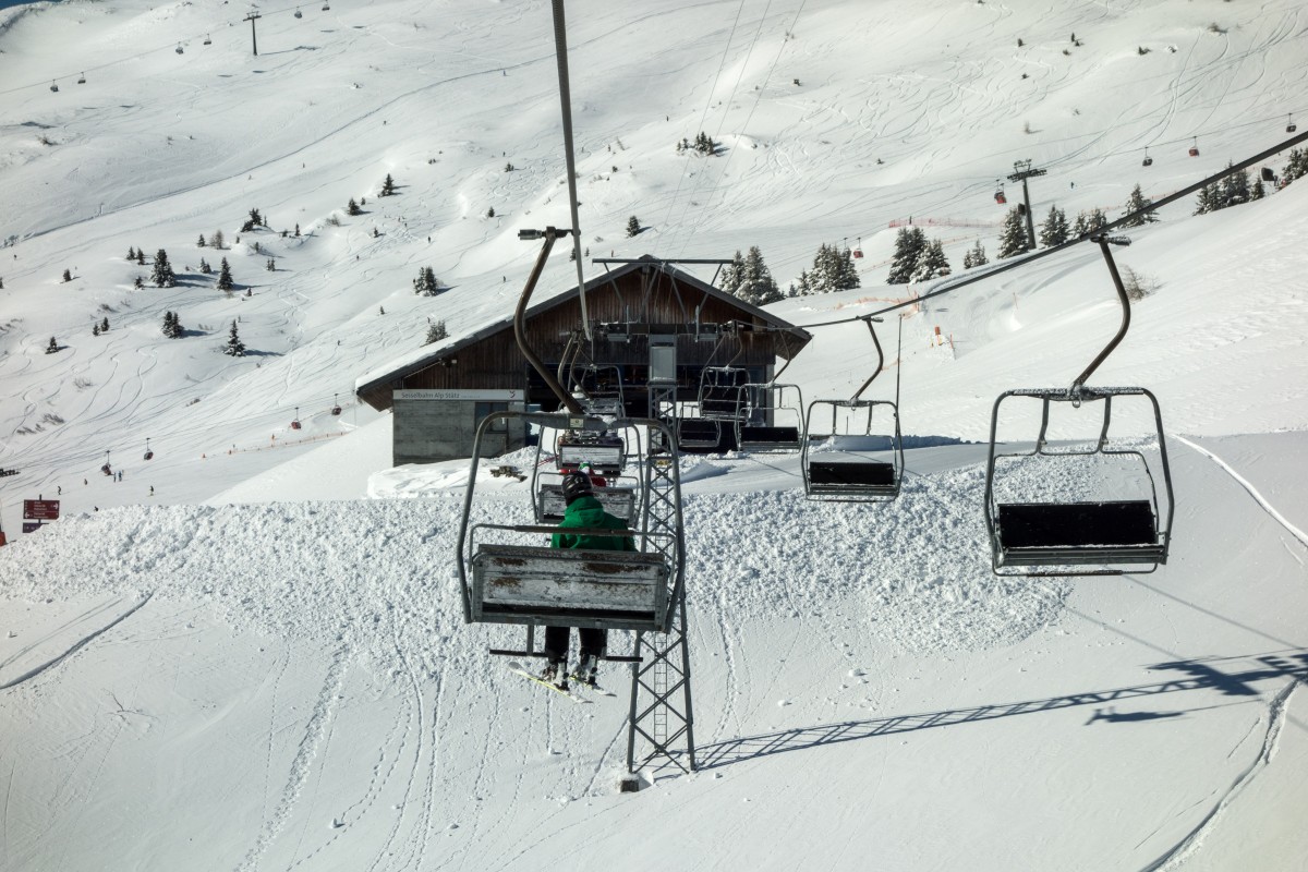 Sesselbahn Churwalden-Alp Stätz, März 2015