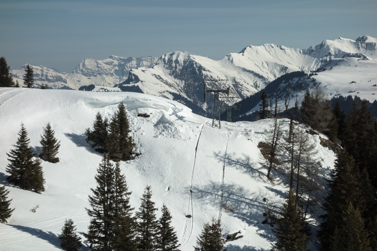 Sesselbahn Churwalden-Alp Stätz, April 2015