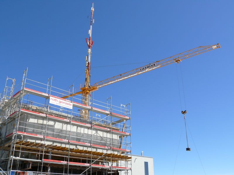 Bauarbeiten am Corvatsch für die neue Luftseilbahn Murtèl-Corvatsch, August 2007