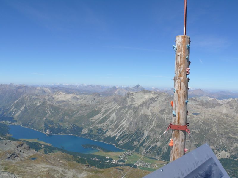 Panorama vom Corvatsch Richtung Nord-Westen, August 2007