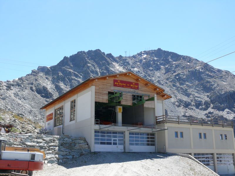Bergstation der Sesselbahn Alp Surlej-Murtèl, August 2007