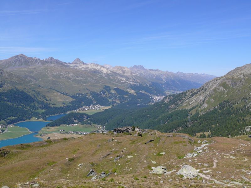 Blick Richtung Osten nach St. Moritz, August 2007