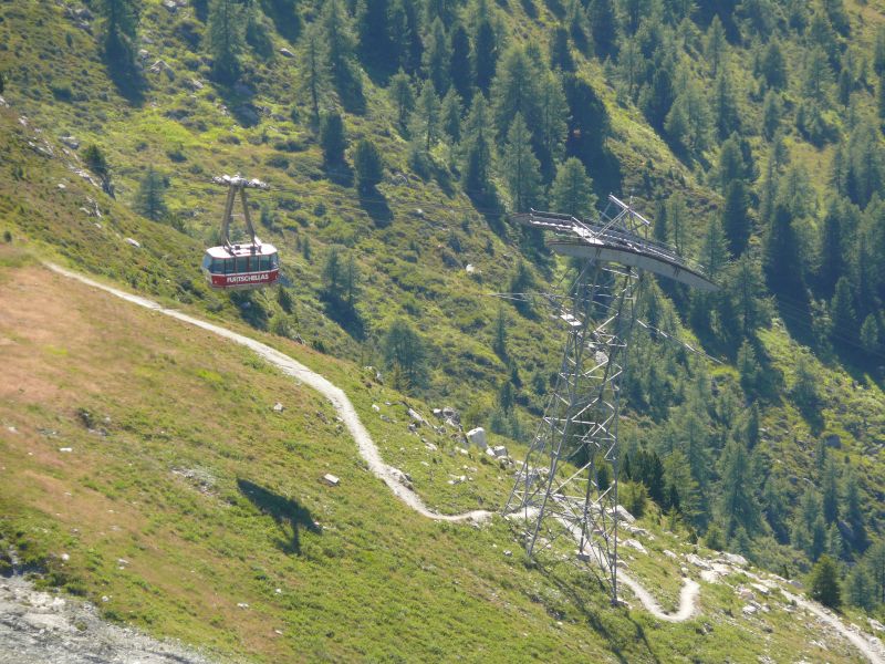 Luftseilbahn Sils Maria-Prasüra, August 2007
