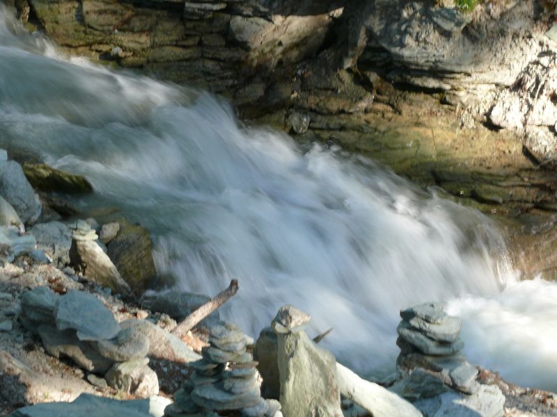 Wasserfall am Lej da Silvaplauna, August 2007