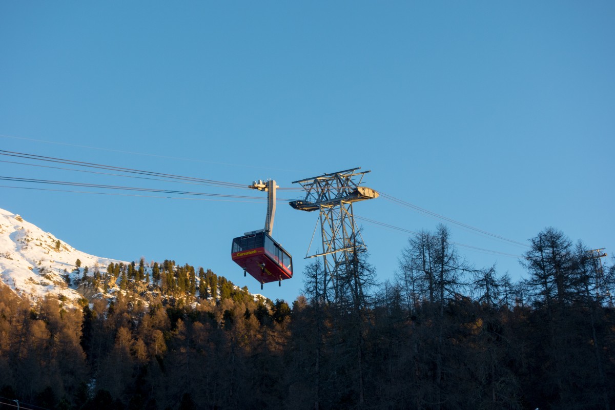 Luftseilbahn Surlej-Murtèl, Dezember 2014