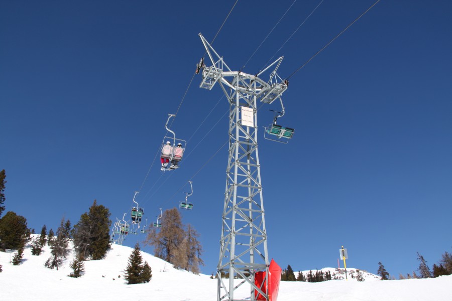 Sesselbahn Cabane de Bois, Februar 2012