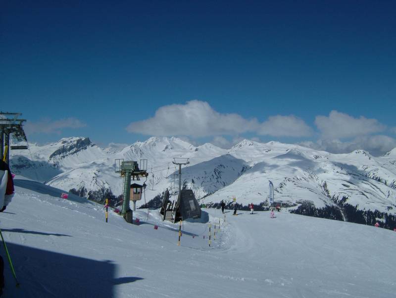 Sesselbahn Jatzhorn und Schlepplift Jatz Junior, April 2005