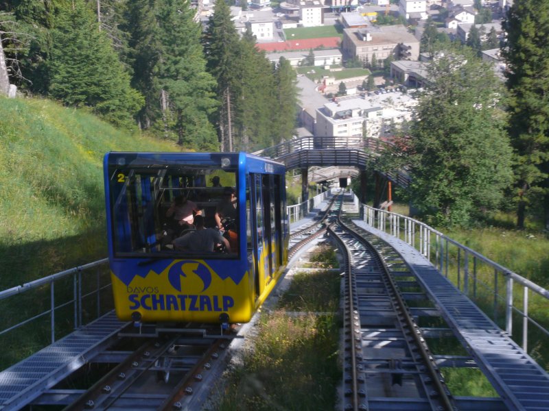 Standseilbahn Davos-Schatzalp, Juli 2009