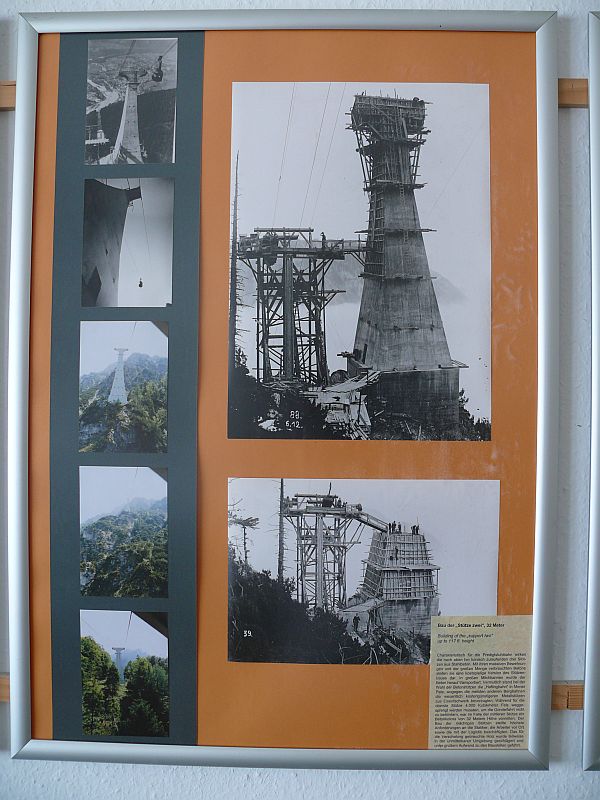 Seilbahn-Museum in der Bergstation der Luftseilbahn Bad Reichenhall-Predigtstuhl, August 2007