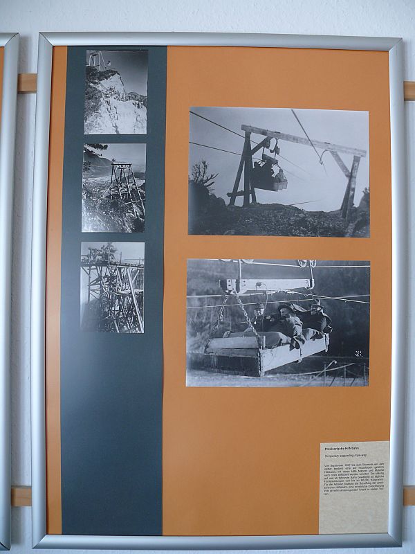 Seilbahn-Museum in der Bergstation der Luftseilbahn Bad Reichenhall-Predigtstuhl, August 2007