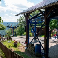 Bergstation der Sesselbahn Boppard-Vierseenblick, Mai 2017