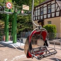 Talstation der Sesselbahn Cochem-Pinnerkreuz, Mai 2017