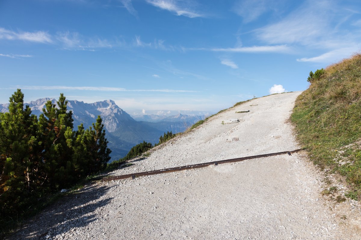 Wank mit Blick auf die Zugspitze, September 2014
