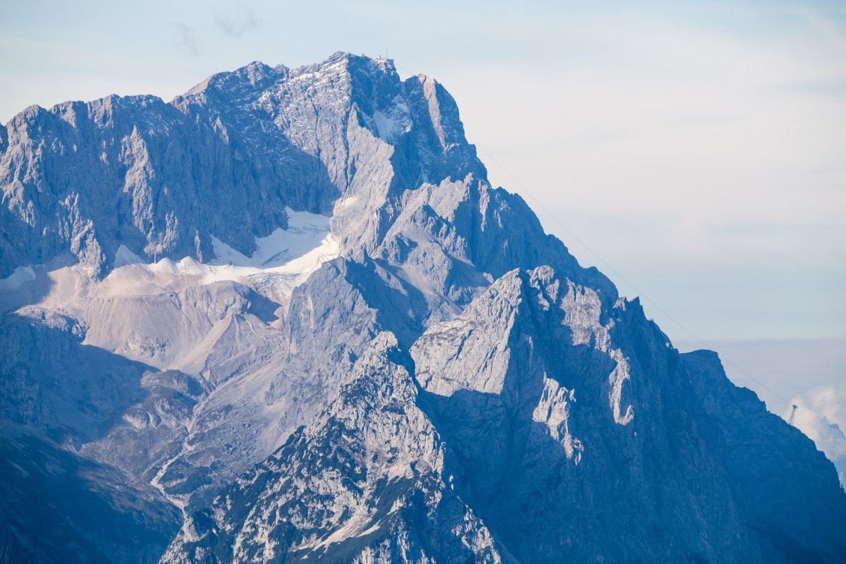 Zugspitzgipfel vom Wank gesehen