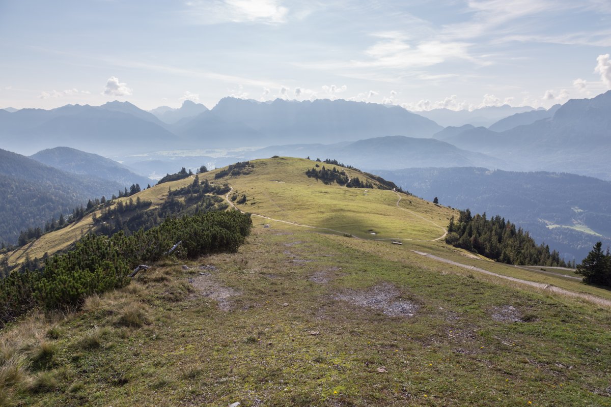 Ehemalige Skipiste auf dem Wank