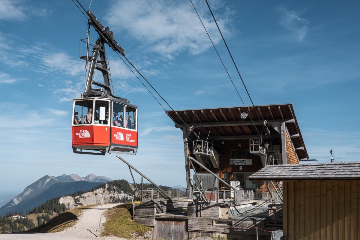 Talstation der Luftseilbahn Hochalm-Osterfelderkopf, Oktober 2022