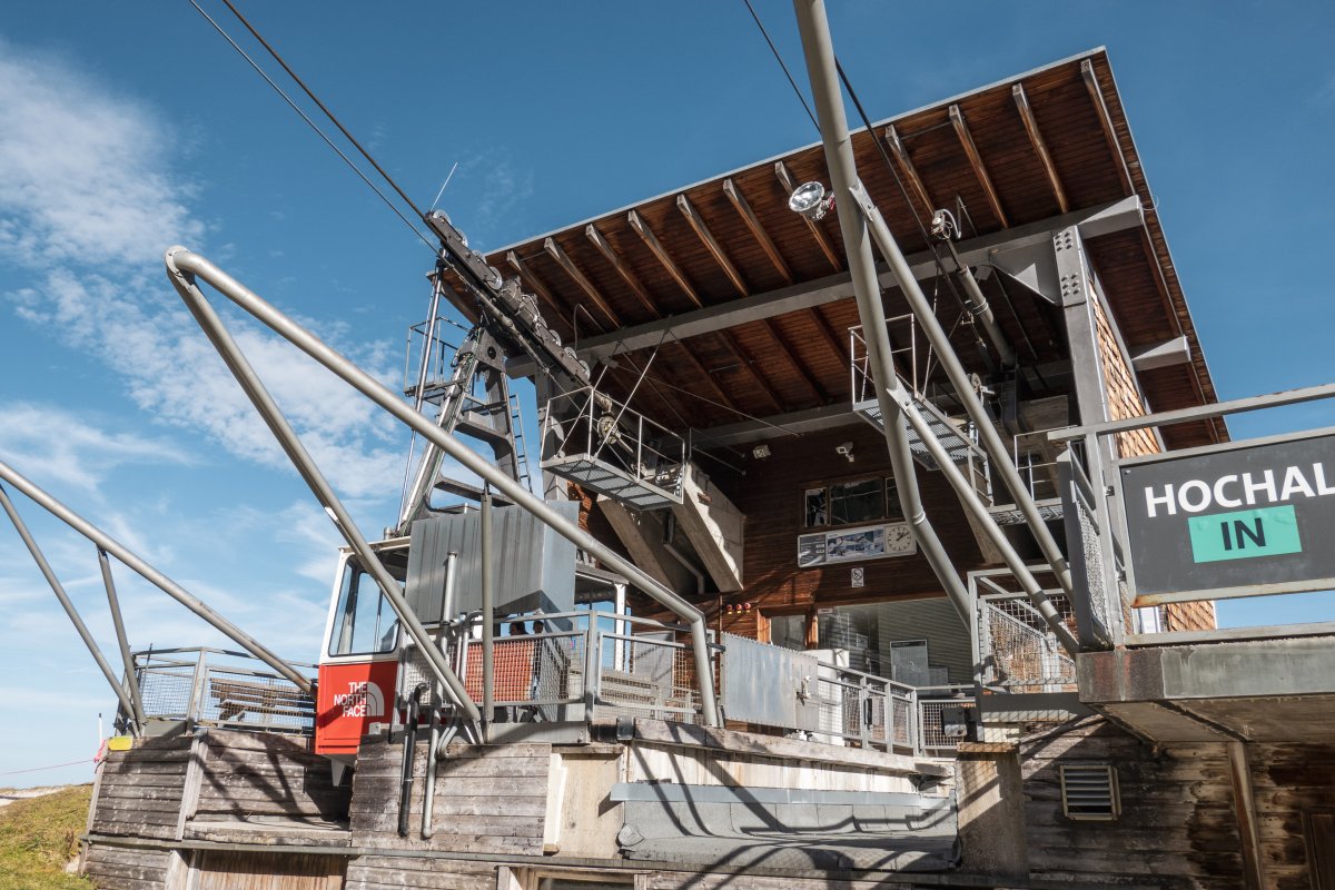 Talstation der Luftseilbahn Hochalm-Osterfelderkopf, Oktober 2022