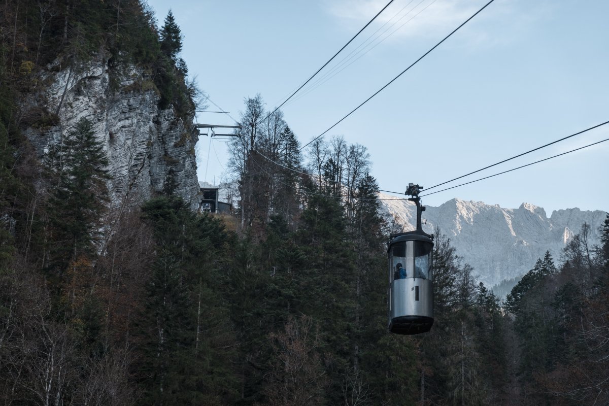 Nostalgische Seilbahn in Garmisch-Partenkirchen