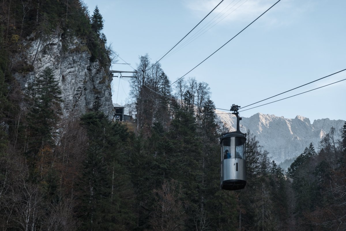 Nostalgische Seilbahn in Garmisch-Partenkirchen