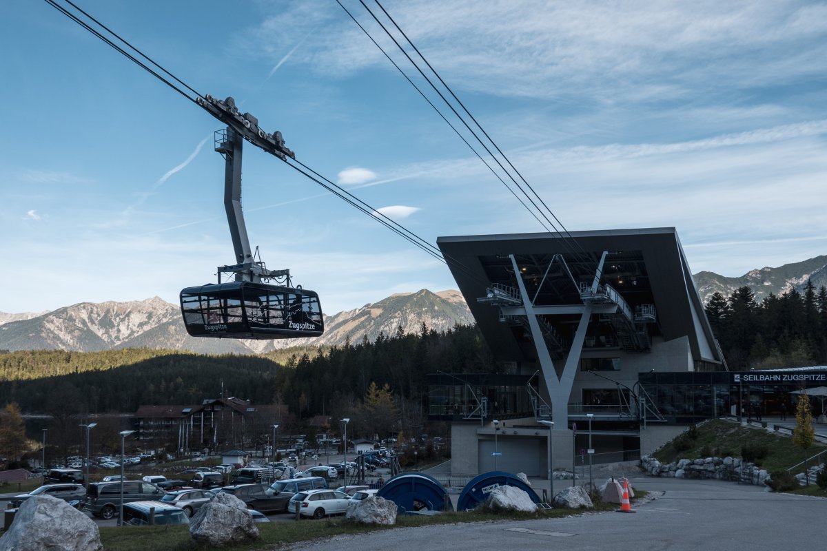 Talstation der Seilbahn am Eibsee