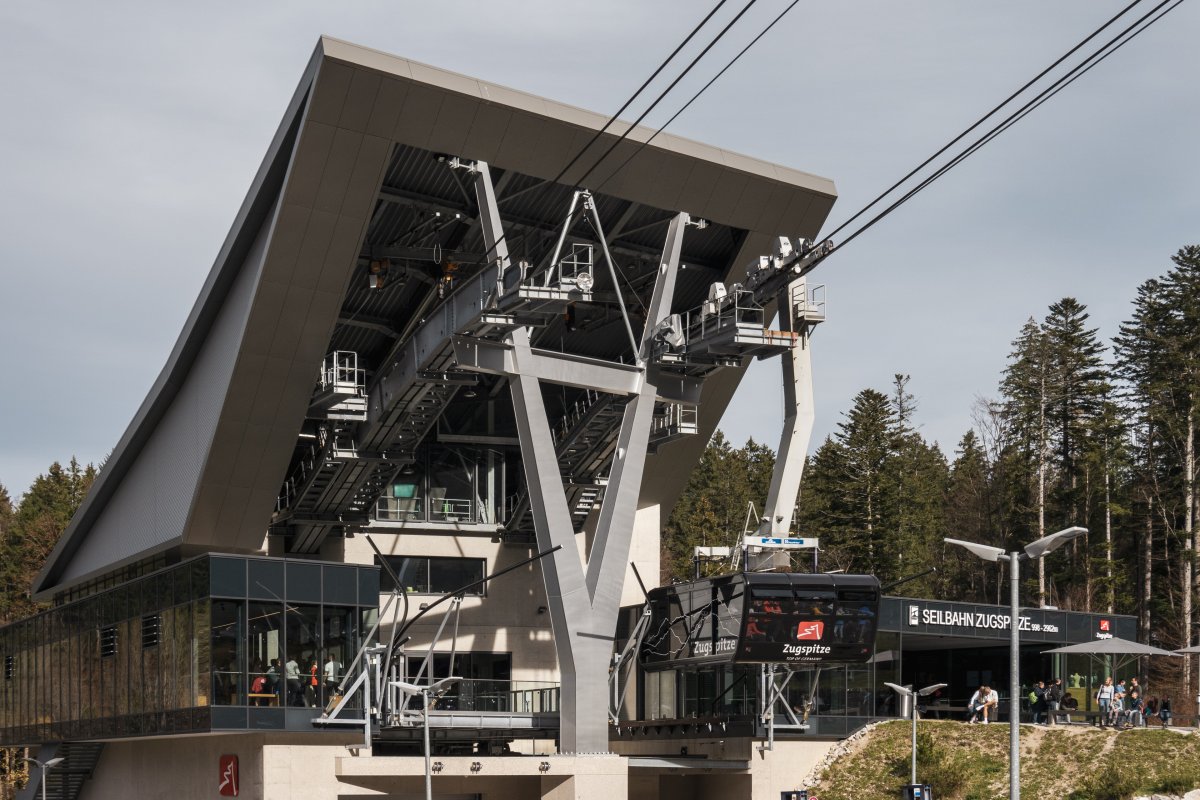 Talstation der Seilbahn am Eibsee