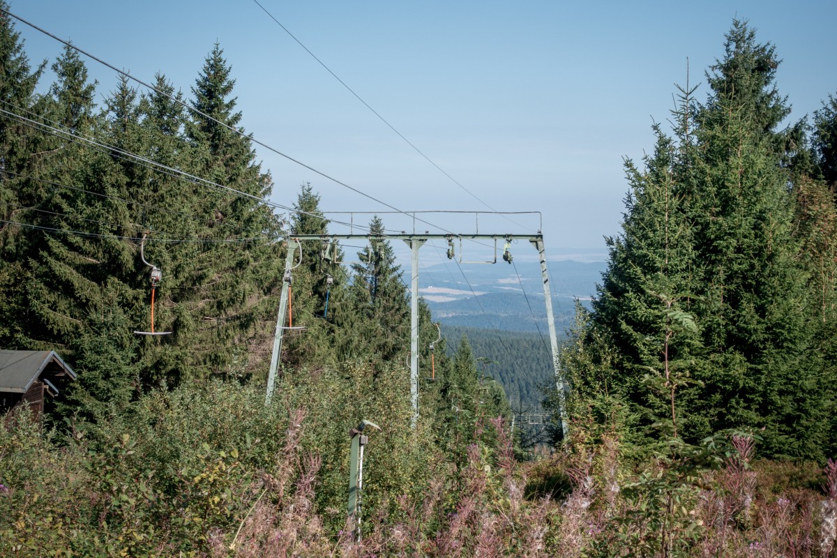 Schlepplifte am Bocksberg, August 2019