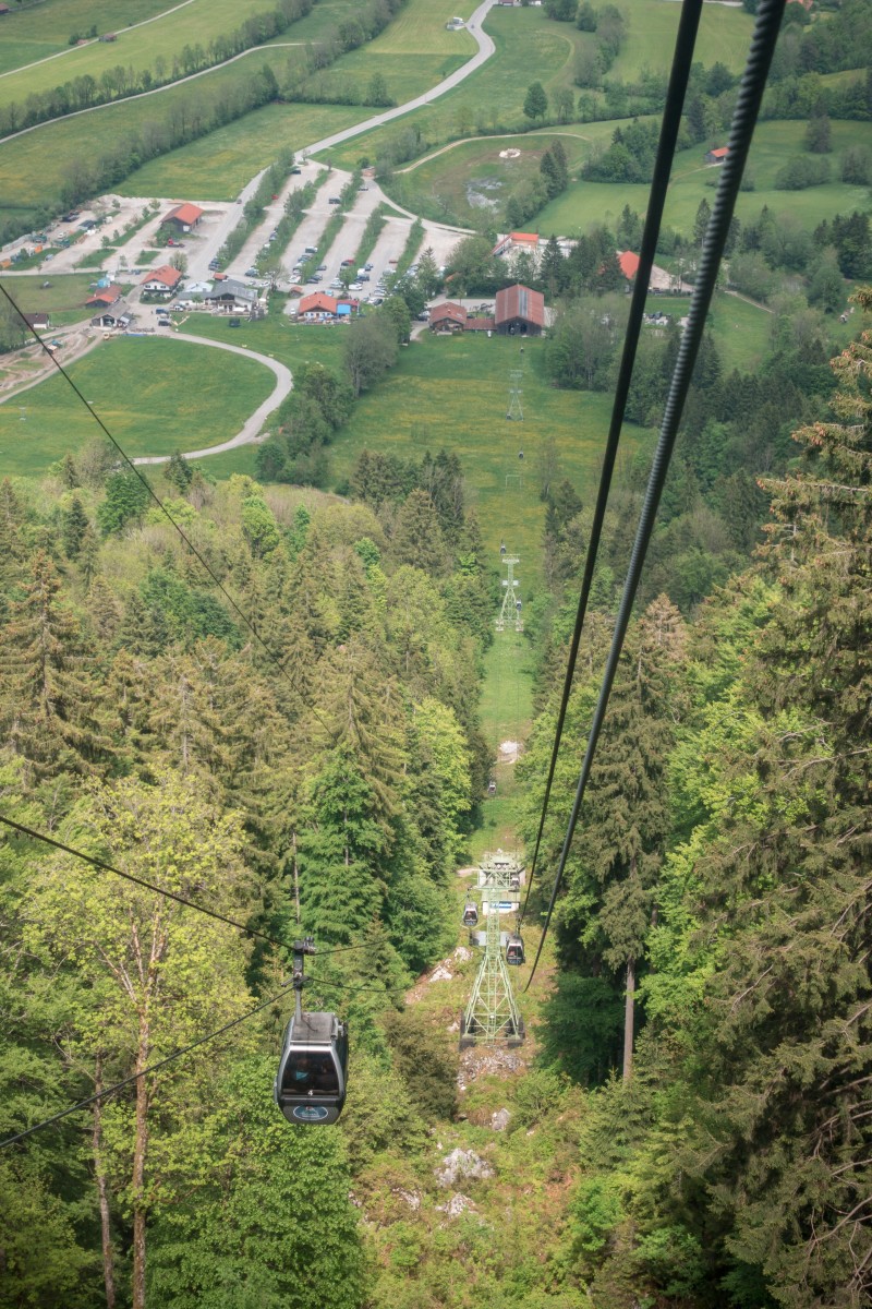 Kabinenbahn Lenggries-Brauneck, Mai 2019