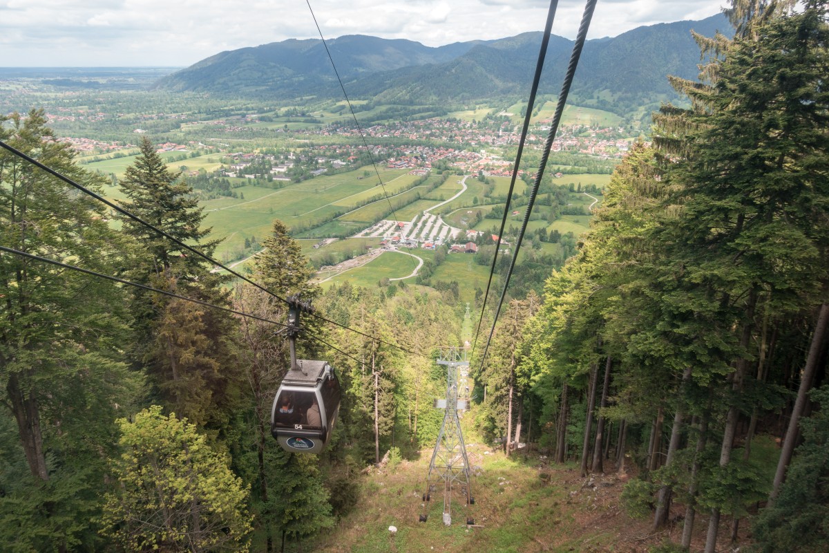 Kabinenbahn Lenggries-Brauneck, Mai 2019