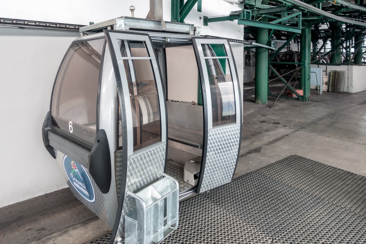 Bergstation der Kabinenbahn Lenggries-Brauneck, Mai 2019