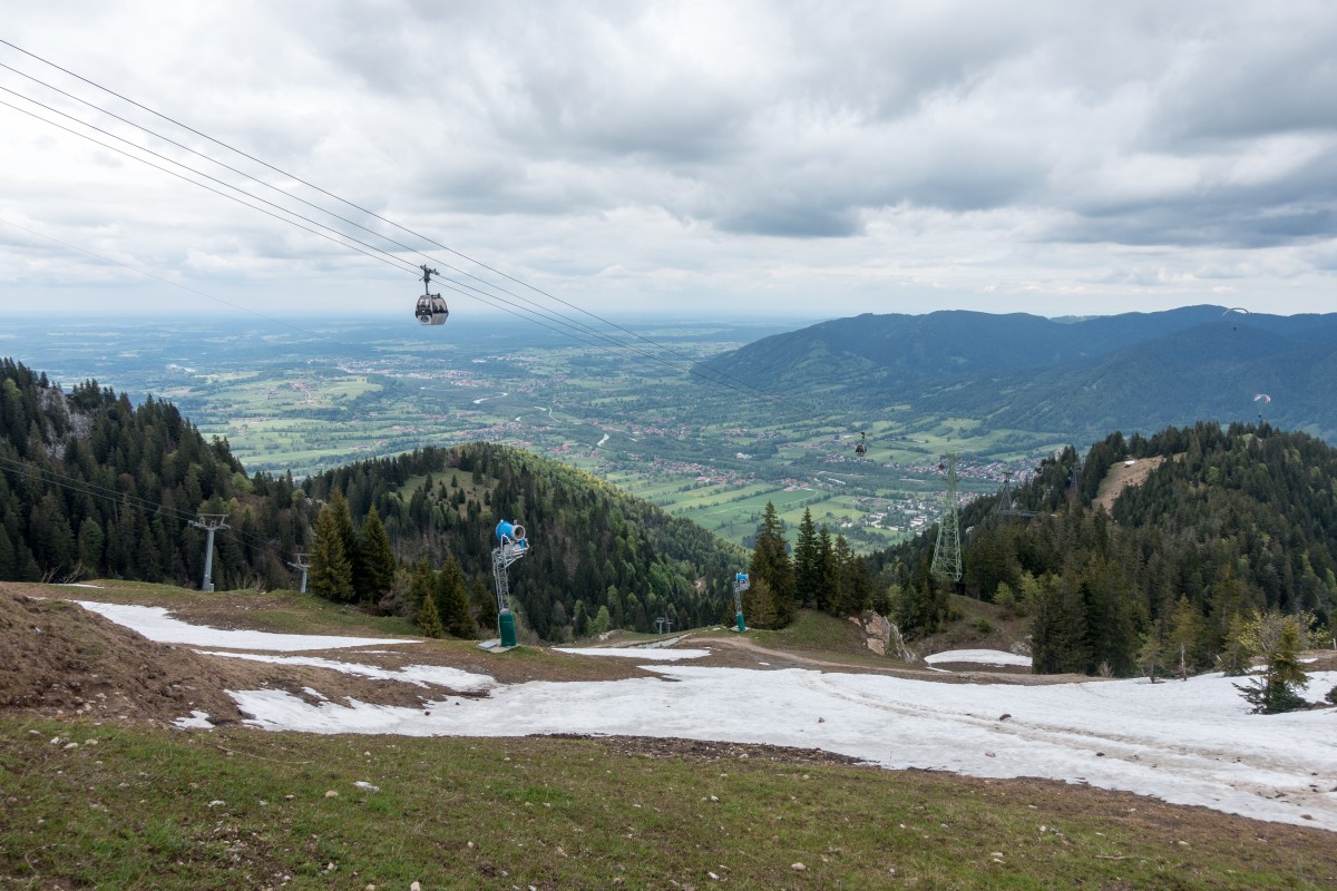 Kabinenbahn Lenggries-Brauneck, Mai 2019