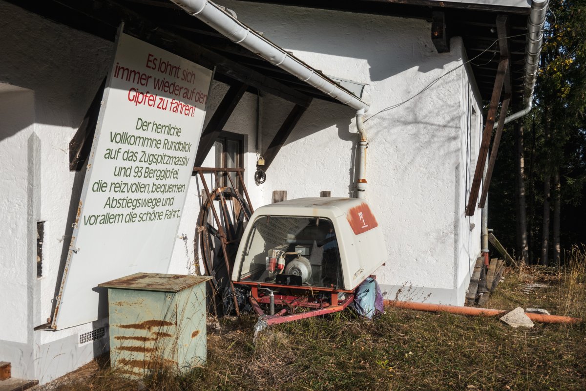 Stillgelegte Kranzberg-Gipfelbahn