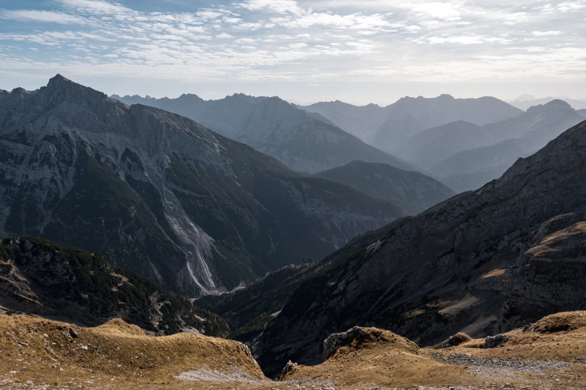 Panorama aus dem Karwendelmassiv