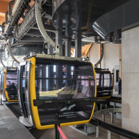 Talstation der Kabinenbahn Seealp-Höfatsblick, September 2023