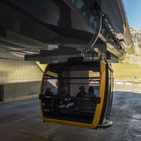 Talstation der Kabinenbahn Seealp-Höfatsblick, September 2023