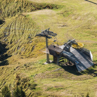 Bergstation der Sesselbahn Scheidtobel, September 2023